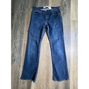 Gap Bootcut Jeans Womens 12 Long Blue Excellent Stretch Dark Wash Denim 121557